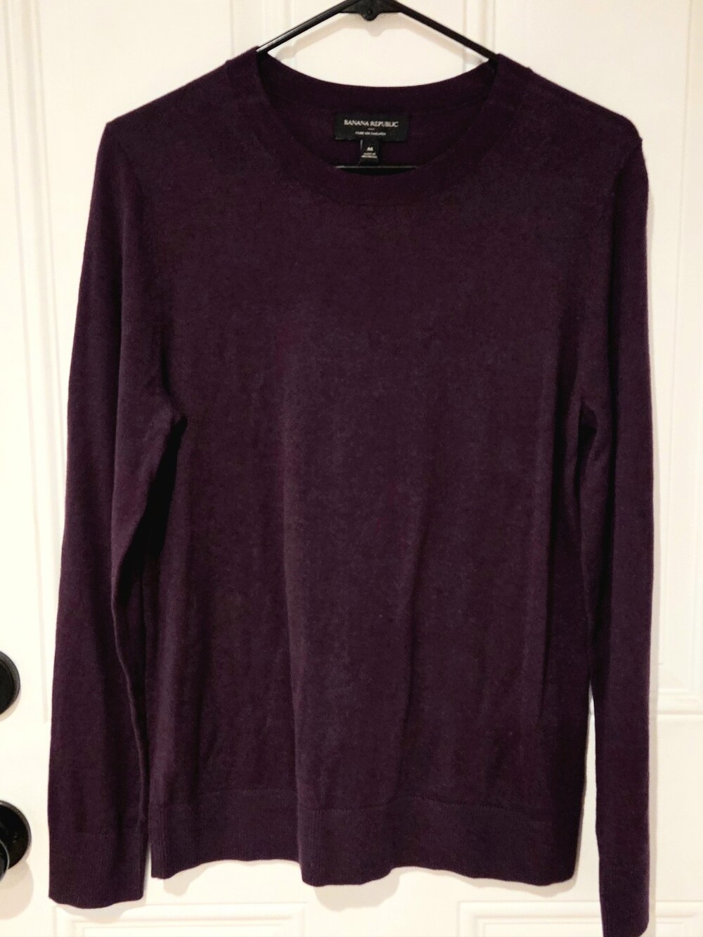 NWT Banana Republic Factory Forever Sweater Plum Purple - Size M